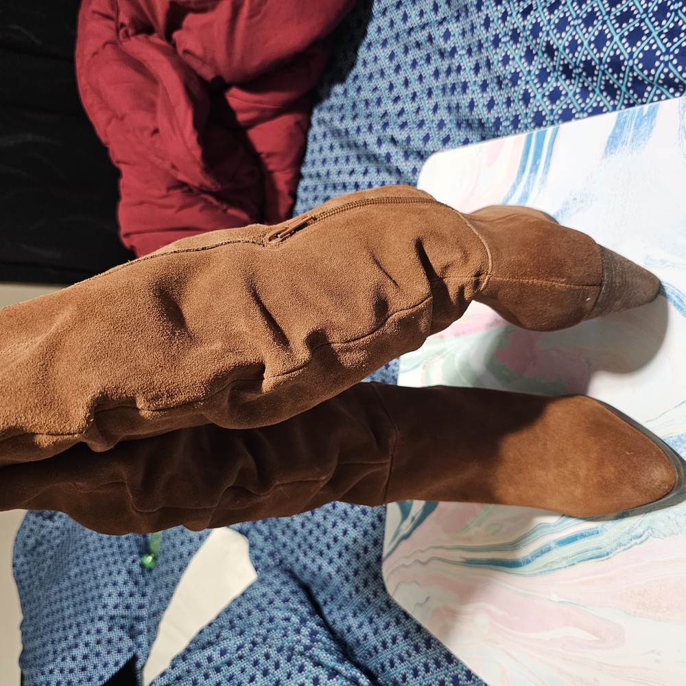 Charles David Brown Suede Over-the-Knee Boots Sixe 9.5